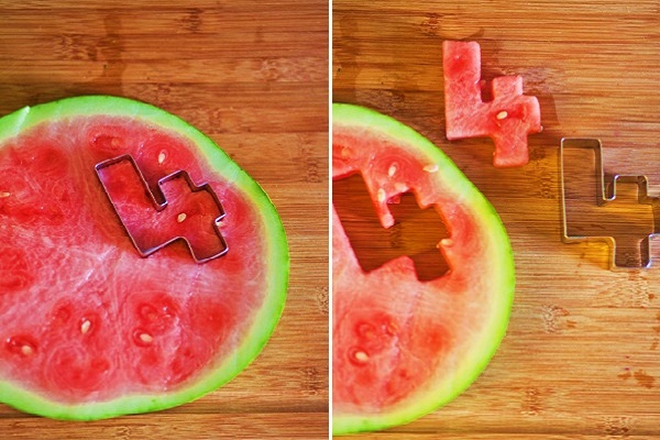 Number Watermelon Shapes
