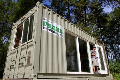 King County camping shipping container box