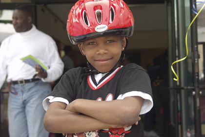 Encouraging kids to use good sense while riding bikes