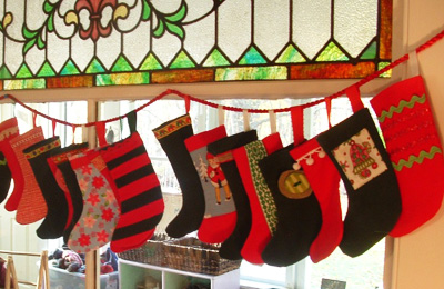 Christmas stocking advent calendar by Soule Mama