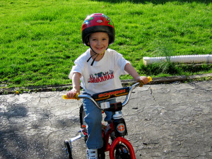 biking with kids