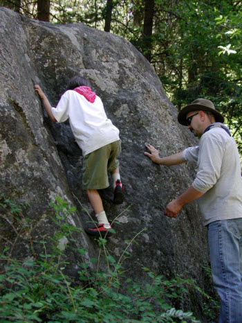 Rock-climbing near Leavenworth