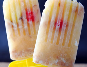 Pina colada popsicles by Blonde Mom Blog