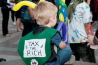 Occupy boy Kid at Occupy protest