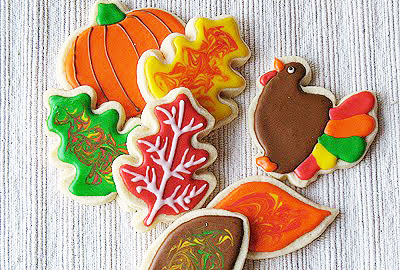 Thanksgiving cookies by Amanda's Cookin'