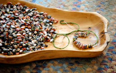 Thanksgiving native corn jewelry by Garden Mama