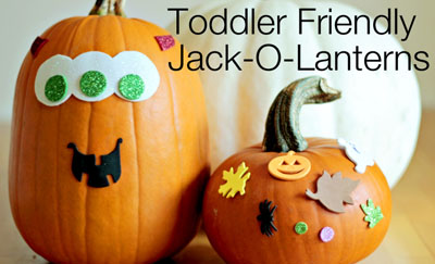 Mess-free pumpkin decorating for toddlers by Modern Parents, Messy Kids