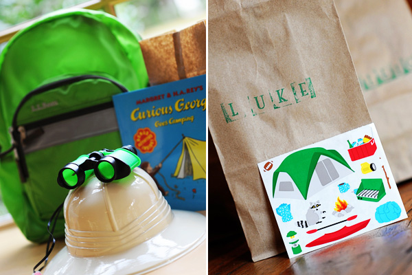 Kids' camping themed birthday party by Hostess With the Mostess