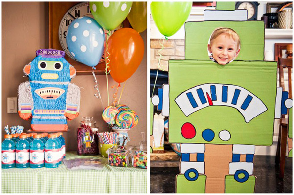 Kids' robot birthday party by Pizzazzerie