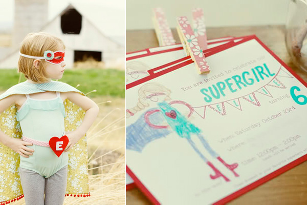Kids' supergirl birthday party by Tortoise and the Hare