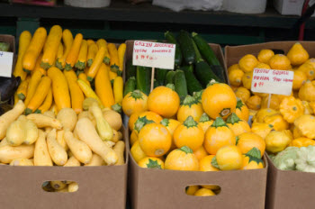 Organic produce at the Seattle Public Market