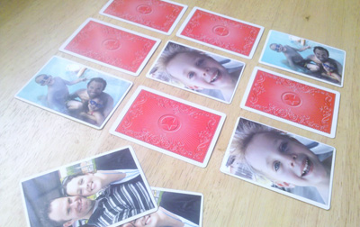 Homemade memory game cards for kids by Muffin Tin Mom