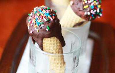 Homemade ice cream drumsticks by Food Coma