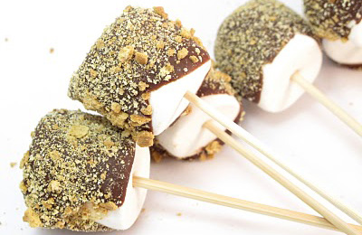 S'more pops by The Decorated Cookie