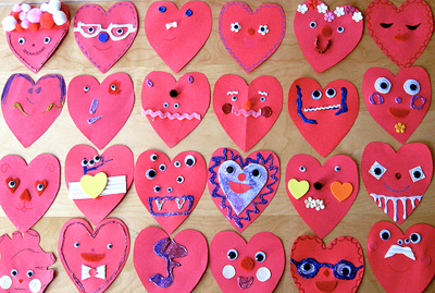 Valentine's Day heart people cards by My Paper Crane