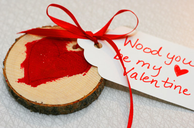 Wooden Valentine's Day cards by Mustard Seeds