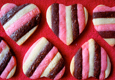 Valentine's Day Neapolitan cookies by Make Something Happy