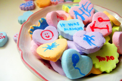 Homemade Sweetheart Valentine's Day candy by Make Monthly