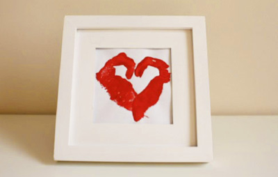 Valentine's Day handprint heart by BKids Crafts