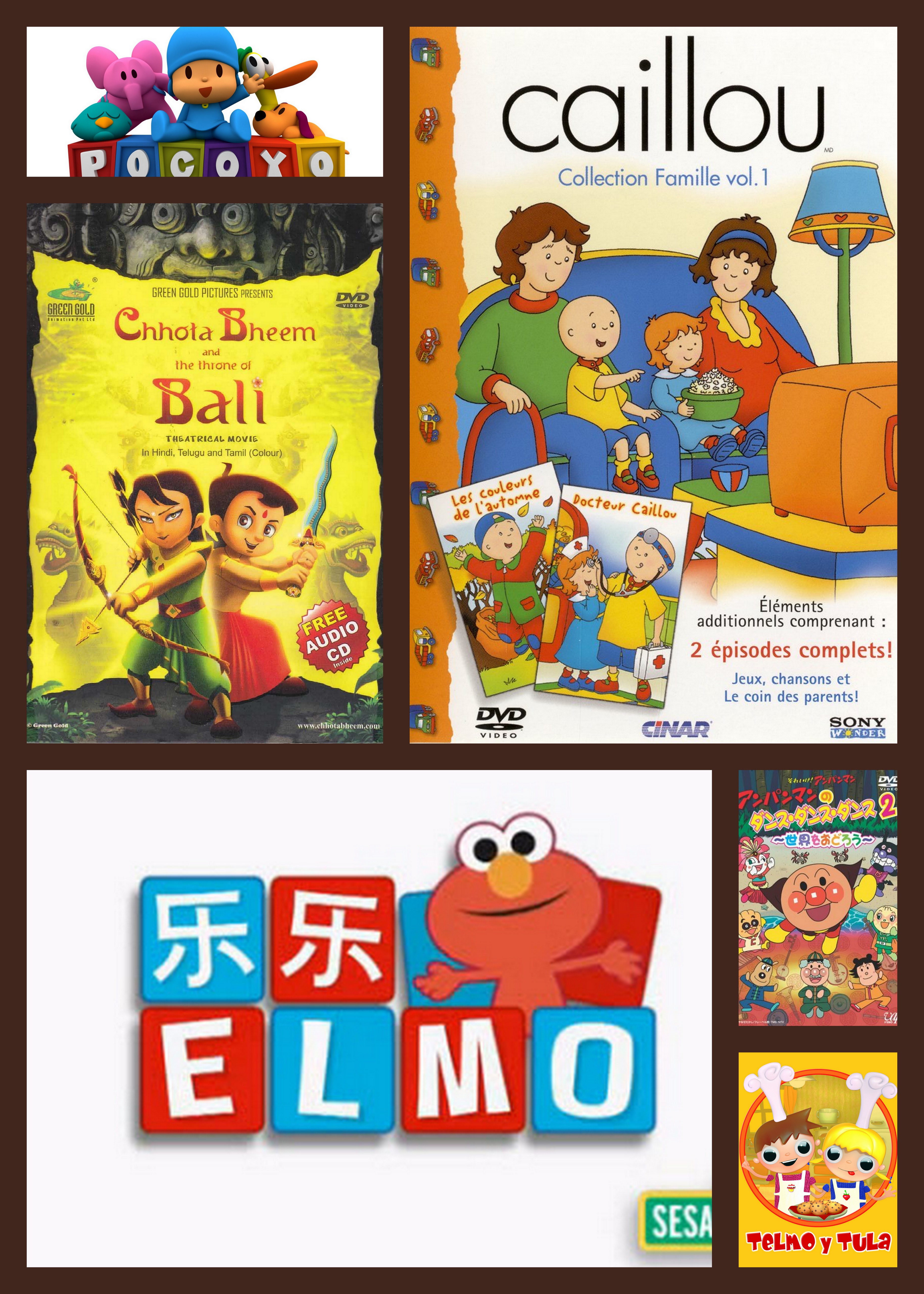 Cross cultural tv for kids bilingual cartoons collage