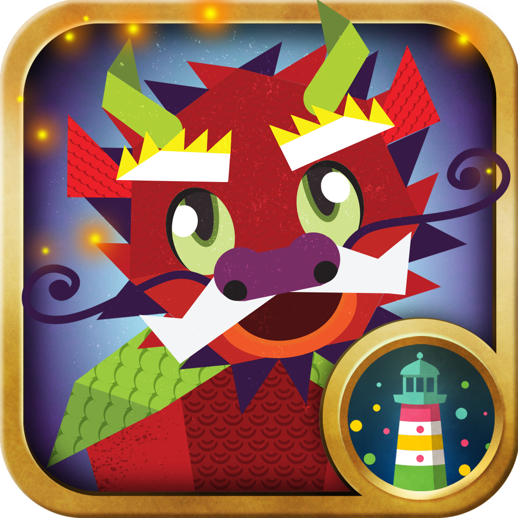 Dragon shapes math apps for kids