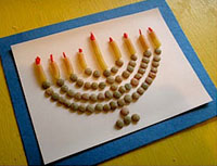 Homemade Hanukkah card by 