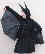 Homemade bat costume, Evil Scientist Laboratories