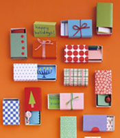 Matchbox gift boxes by Martha Stewart