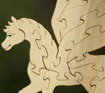 Pegasus wooden puzzle by Etsy's Entwood Crafts