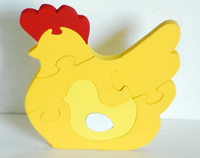Chicken puzzle by Diva Poppins on Etsy