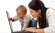 Technology connecting new moms