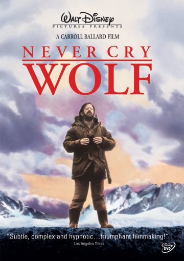 Never Cry Wolf DVD Documentary cover great nature movies for kids
