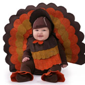 Baby dressed up for Thanksgiving