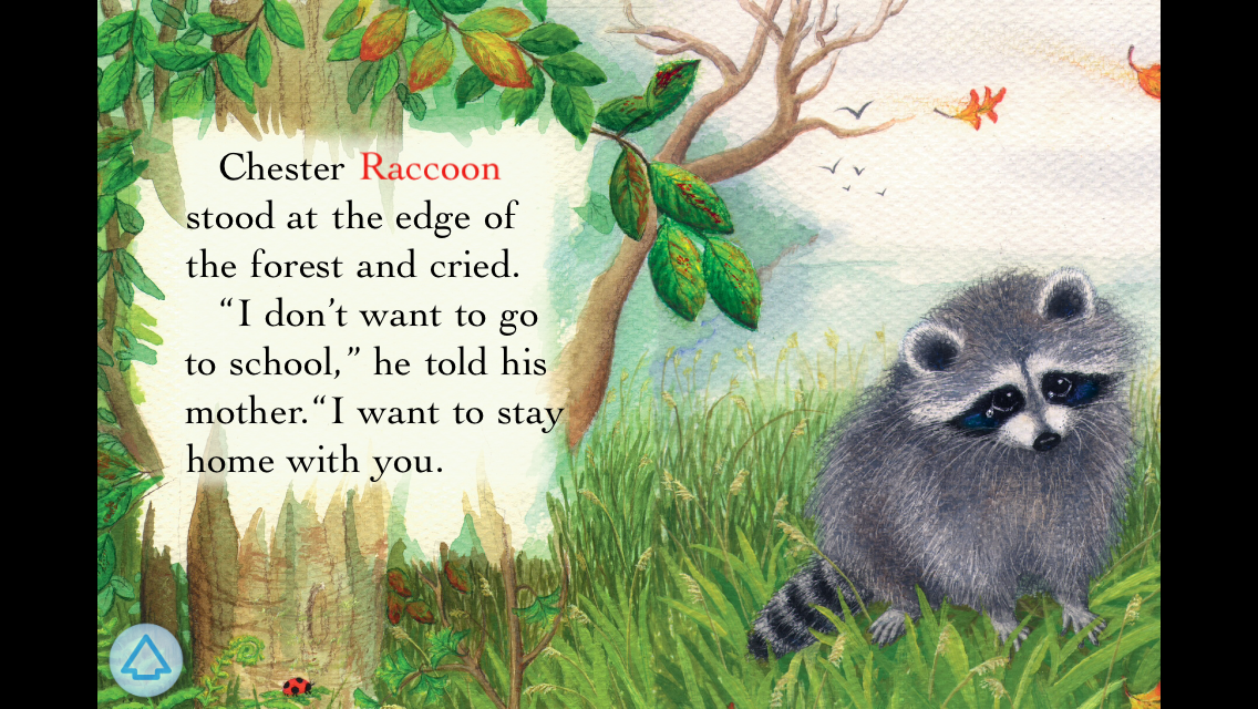Storybook Apps Kissing Hand Chester Raccoon