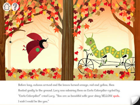 Lucy Ladybird Storybook App Illustration