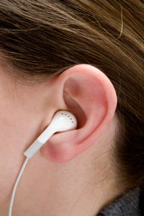 Teen Kid Girl listening Earbud Headphones Noise Hearing Damage Plugged In