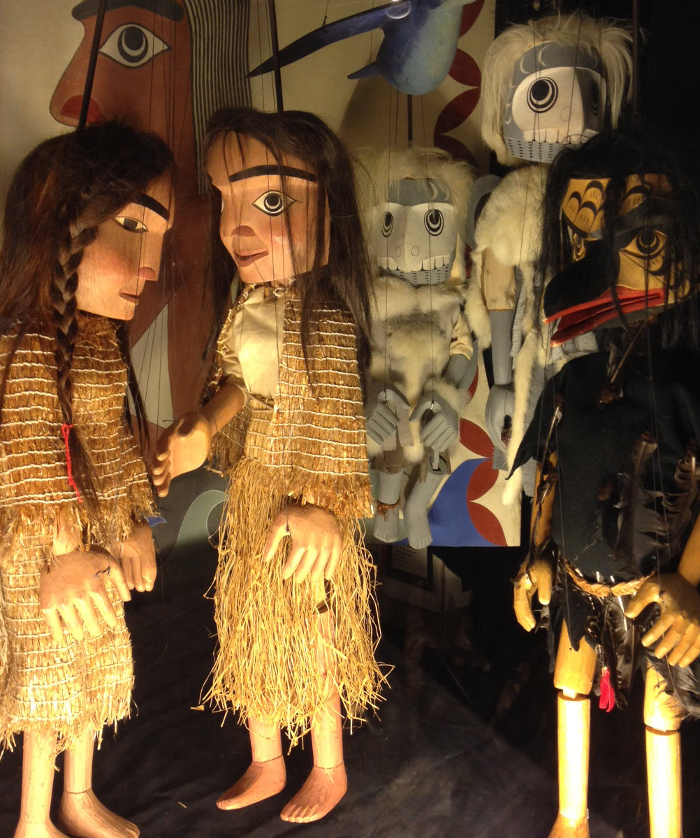 Carter Family Marionettes' production of 'Raven and the Box of Daylight.'