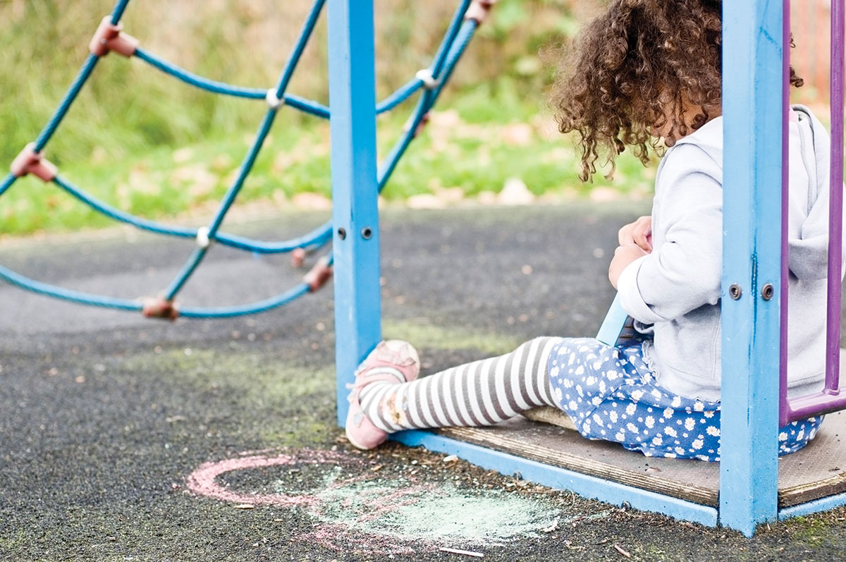 girl in playground