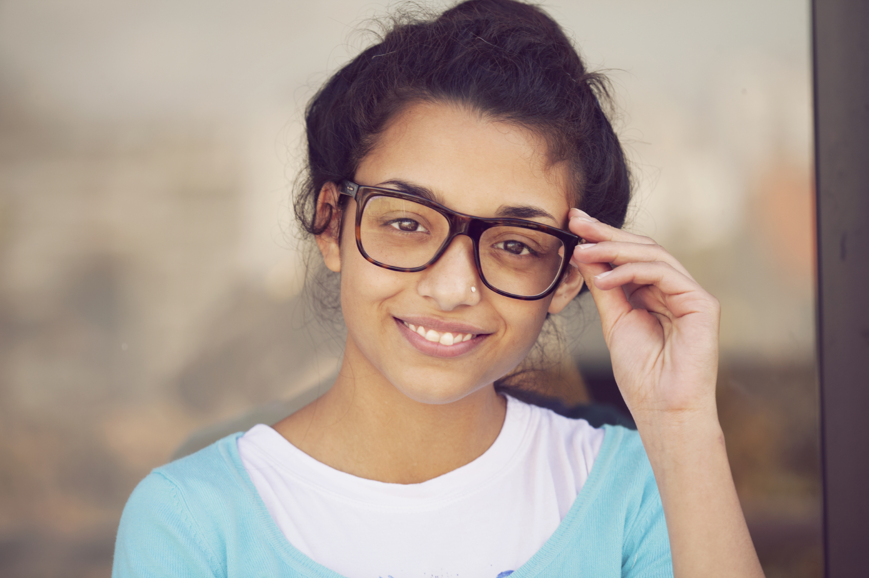 bilingual girl smiling