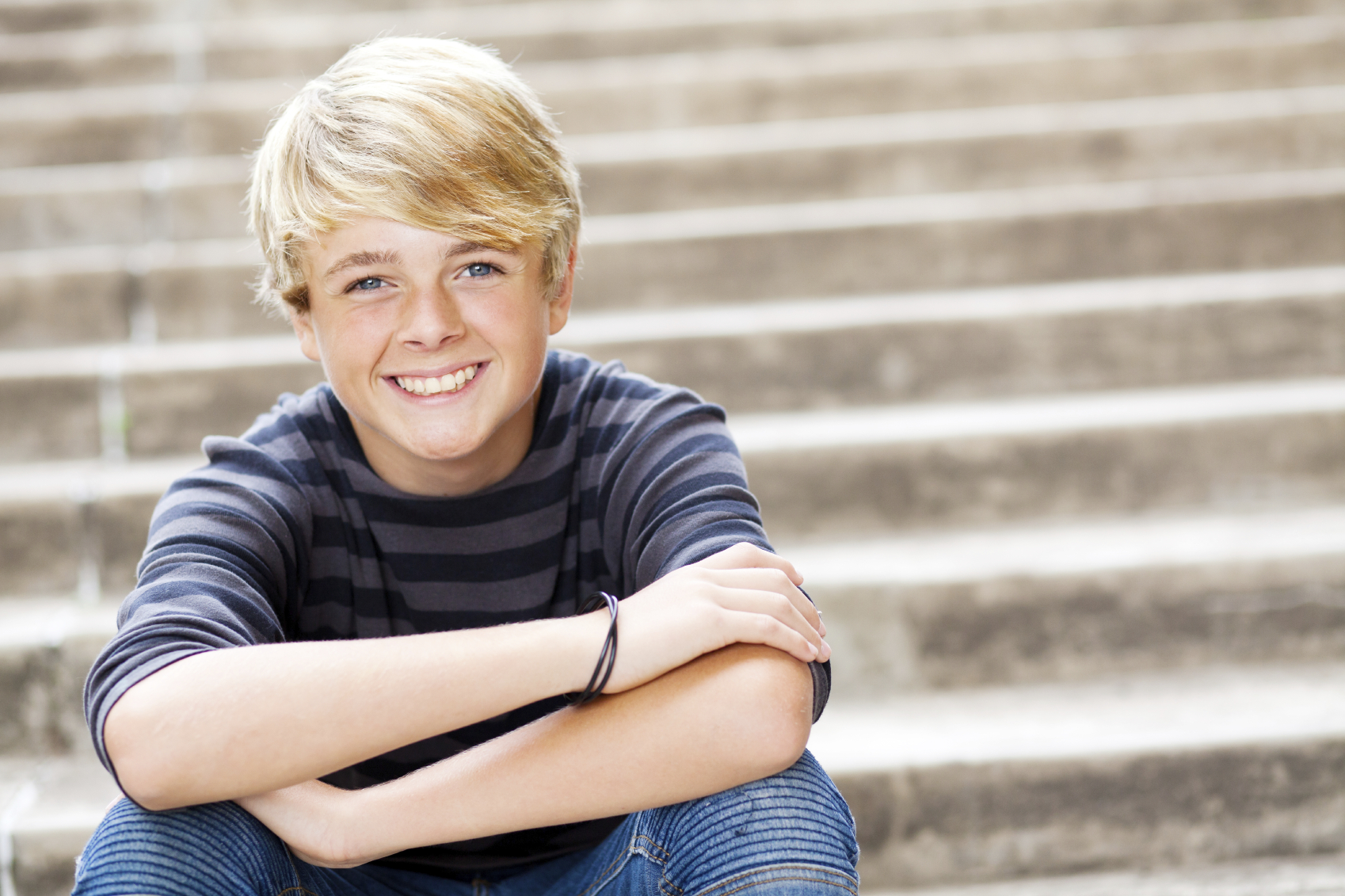smiling teen boy