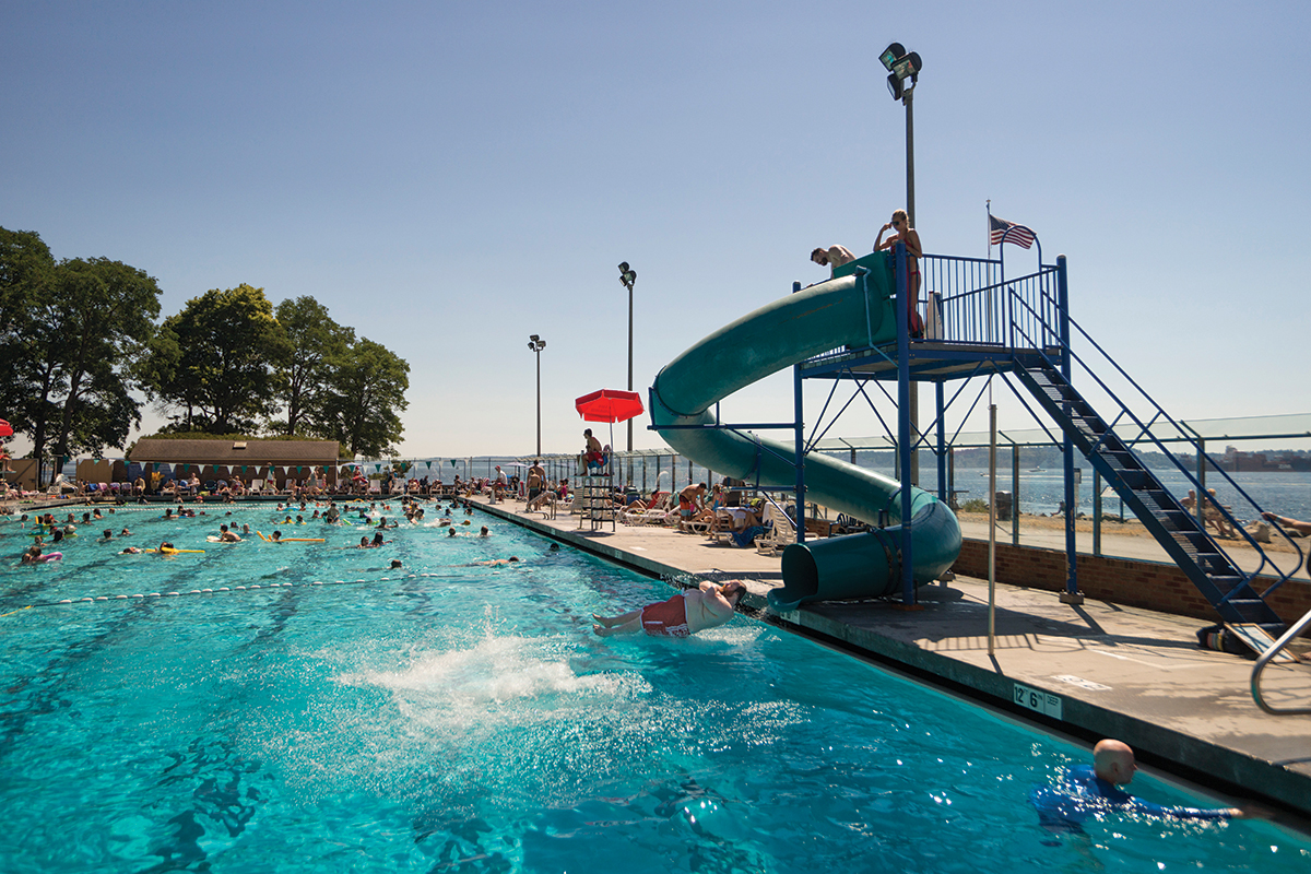 In the summer, bus it to Lincoln Park, then dip into Colman Pool