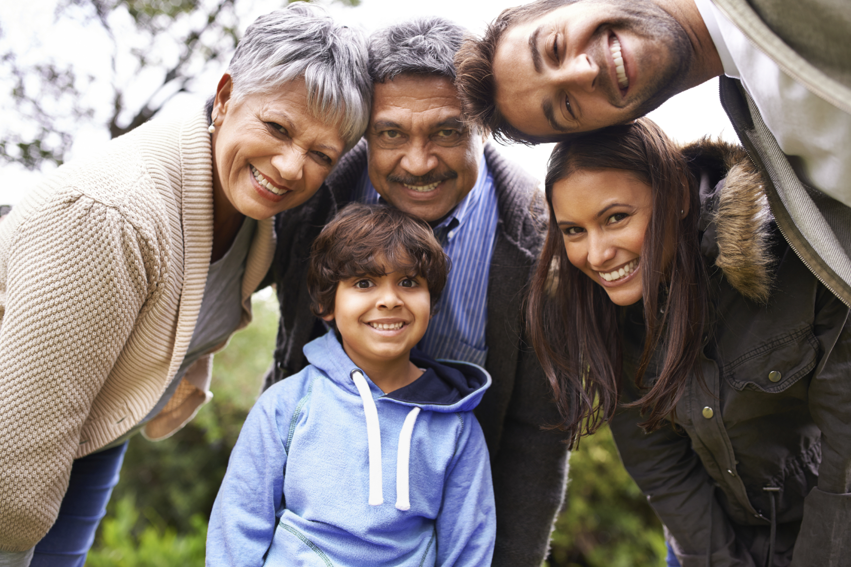 happy family spending quality time