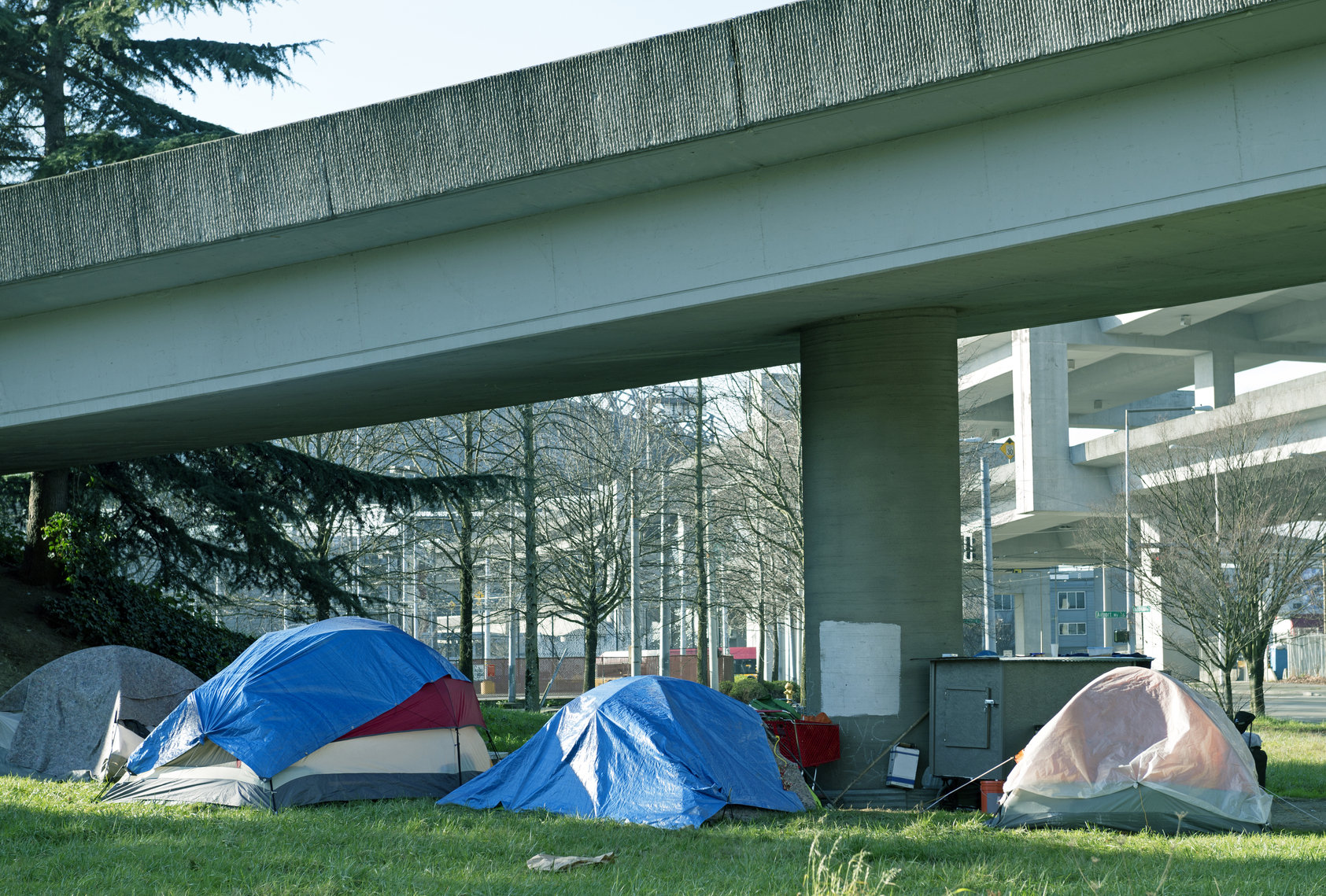Seattle homeless tent encampment