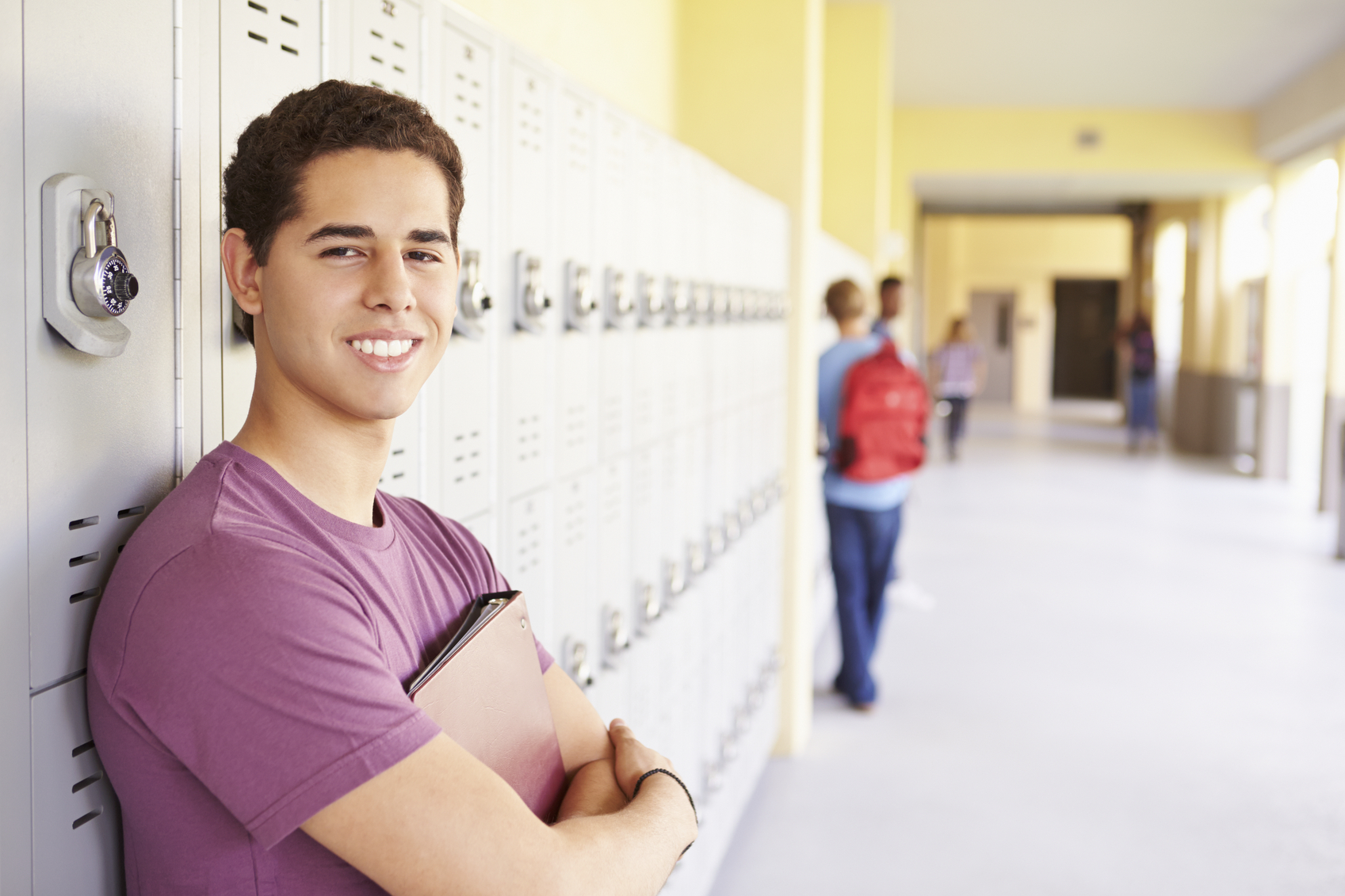 teen at school