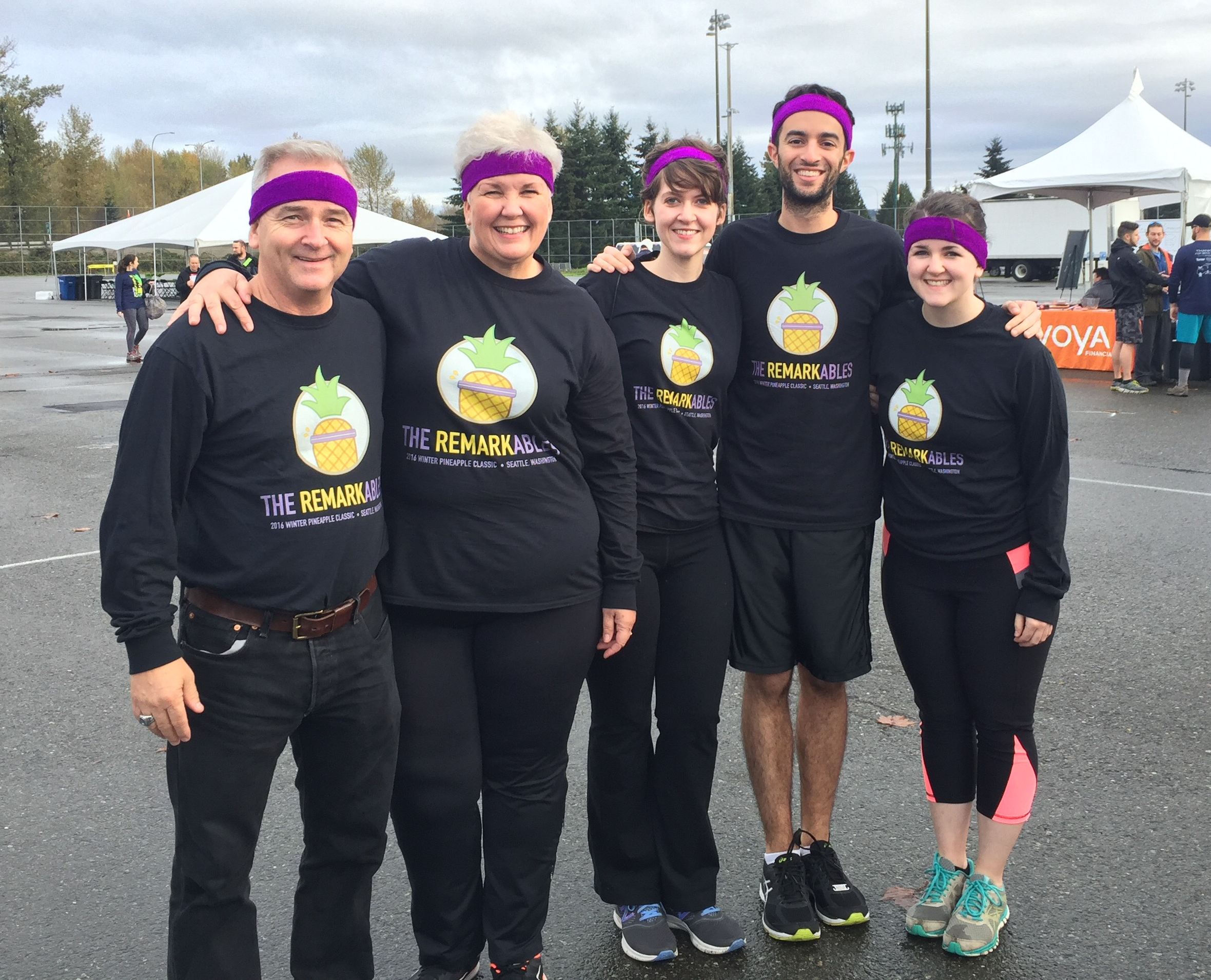 The Kramer and Peters family at the 2016 Winter Pineapple Classic