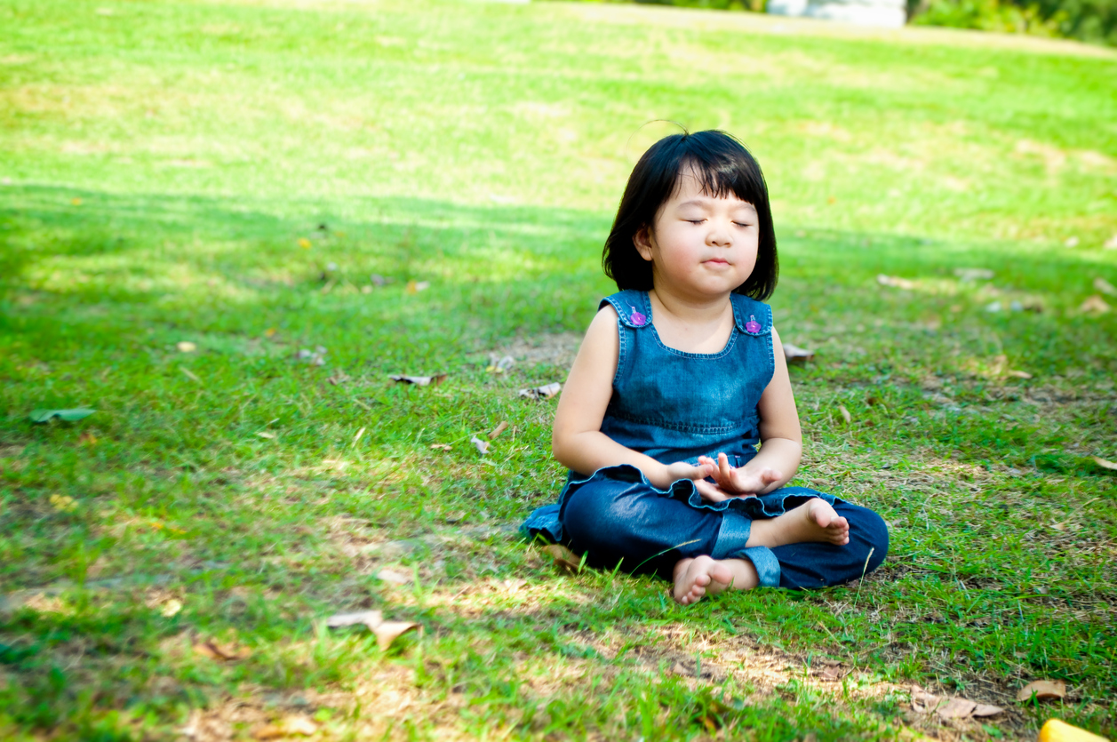 meditating girl