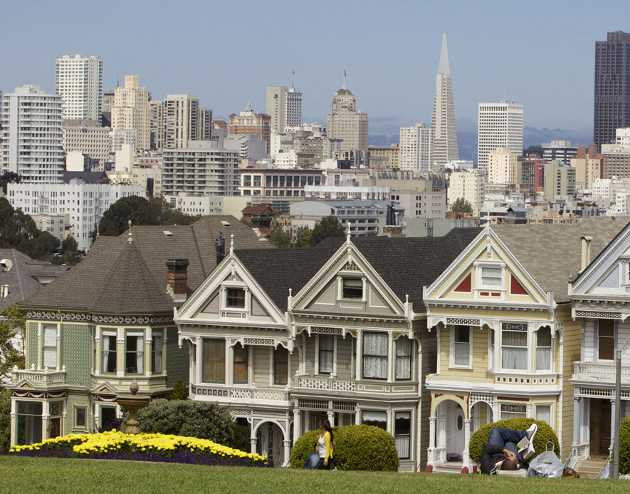 Alamo Square, San Francisco Travel Association/Scott Chernis