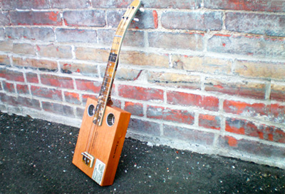 Homemade ukulele by the Birdmen Etsy shop