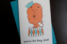 Father's Day card from Anemone Letterpress on Etsy