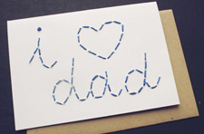 Father's Day card from Blue Eye Brown Eye on Etsy